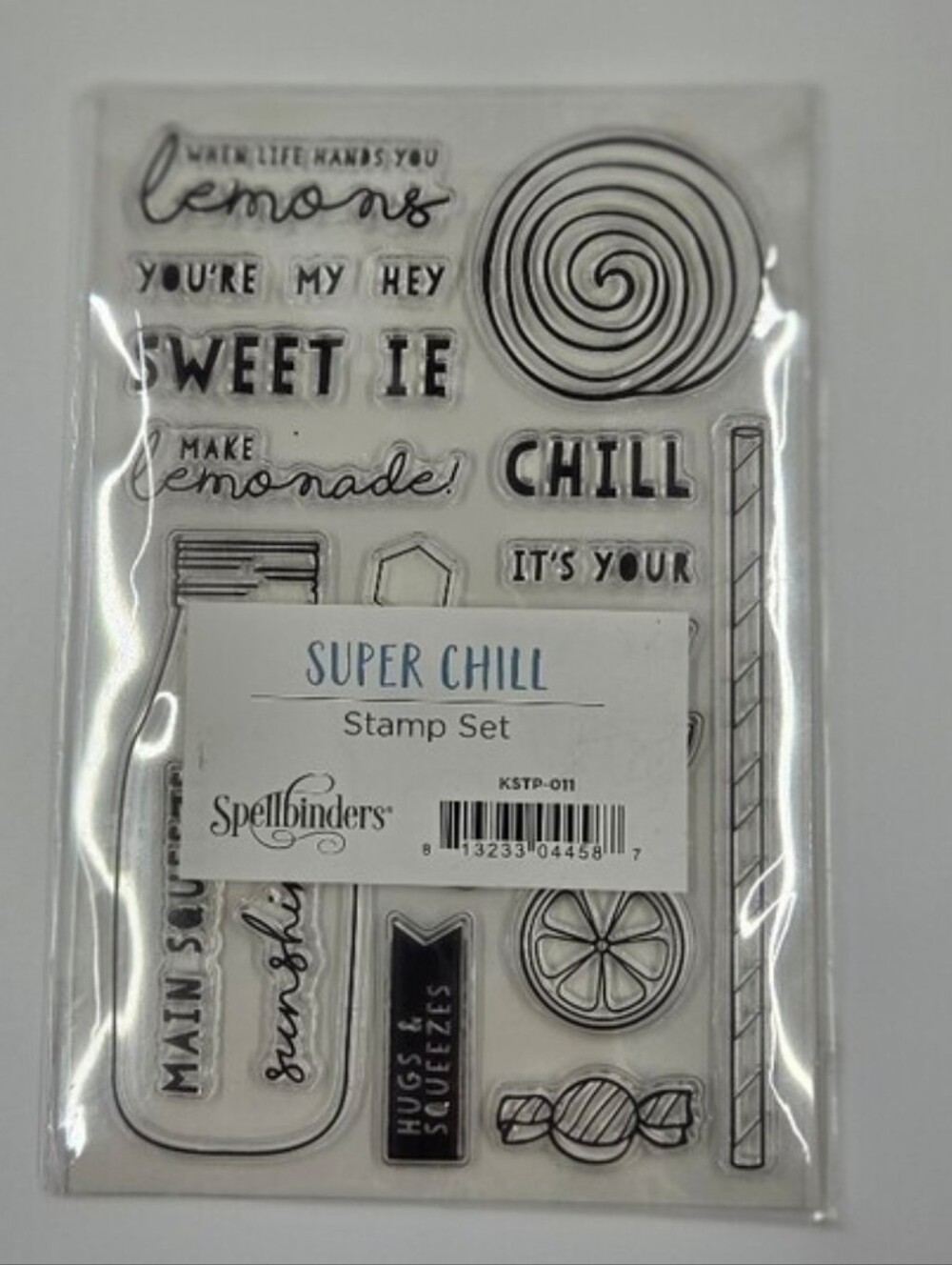 Spellbinders Super Chill Clear Polymer Stamp Set